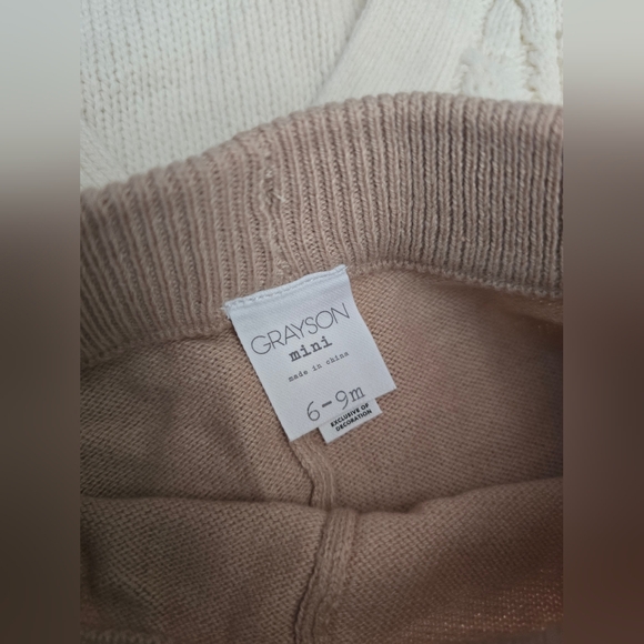 Grayson mini baby cable top & Bottom Outfit Size 3-6 months Or 18 Months NWT - Picture 5 of 9
